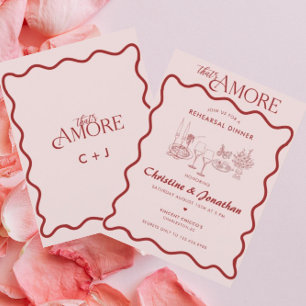 Invitación Italia   Alimentos italianos   Cena de ensayo