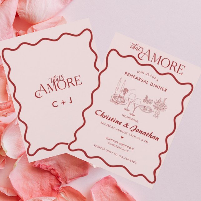 Invitación Italia | Alimentos italianos | Cena de ensayo (Subido por el creador)