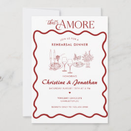 Invitación Italia | Alimentos italianos | Cena de ensayo