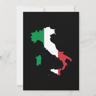 Invitación Italia en colores de bandera