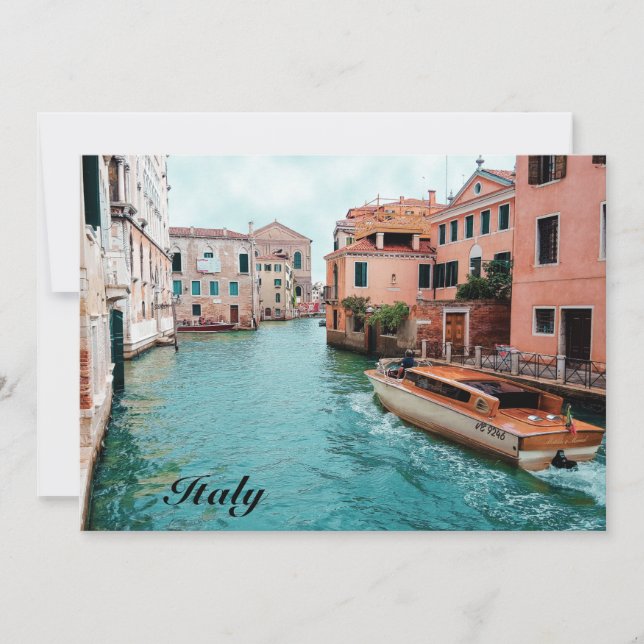 Invitación Italia Venecia (Anverso)