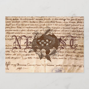 Invitación italiana de la jerarquía del vintage o