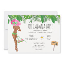 Invitación Itineraria Bachelorette Beach Weekend