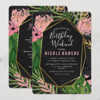 Invitación Itineraria de Fin de Semana de Cumpleañ