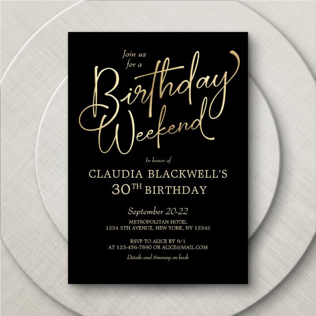 Invitación Itineraria de Fin de Semana de Cumpleañ (Subido por el creador)