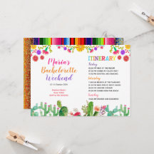 Invitación Itineraria GUACAMOLE CACTUS Weekend