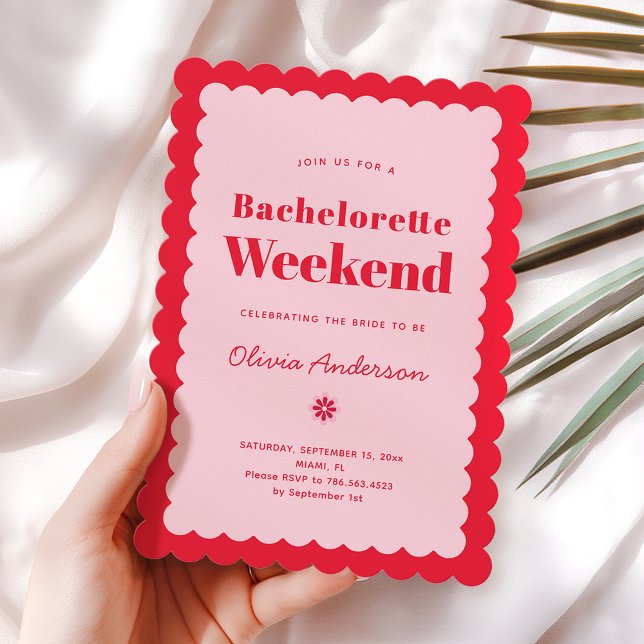 Invitación Itinerario Bachelorette Weekend (Subido por el creador)