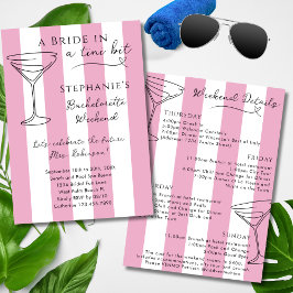 Invitación Itinerario de 4 Días para Despedida de Soltera de 