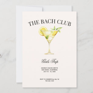 Invitación Itinerario de Cocktail de Limón del Club Social Ba