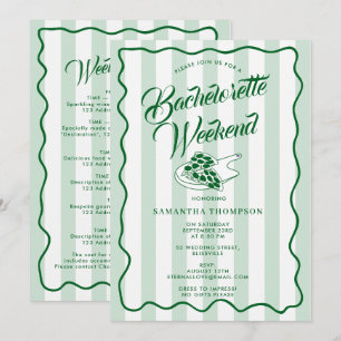 Invitación Itinerario de Despedida de Soltera Fin de Semana B