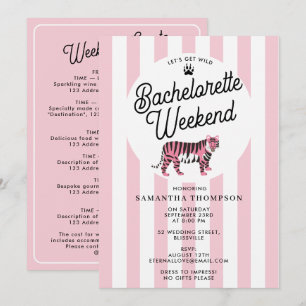 Invitación Itinerario de Despedida de Soltera Fin de Semana B