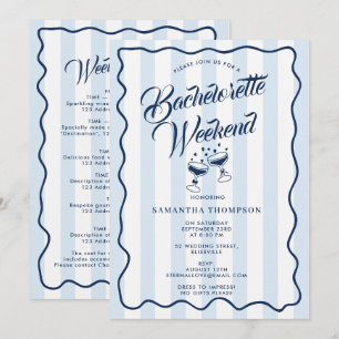Invitación Itinerario de Despedida de Soltera Fin de Semana B