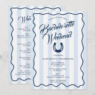 Invitación Itinerario de Despedida de Soltera Fin de Semana C
