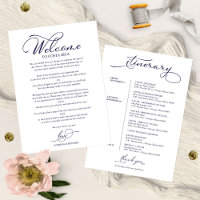 Itinerario de Fin de Semana de Boda Elegante Escri