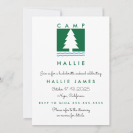 Invitación Itinerario de fin de semana de Camp Bachelorette B