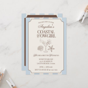 Invitación Itinerario de fin de semana de despedida de solter