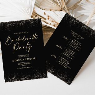 Invitación Itinerario de fin de semana de despedida de solter