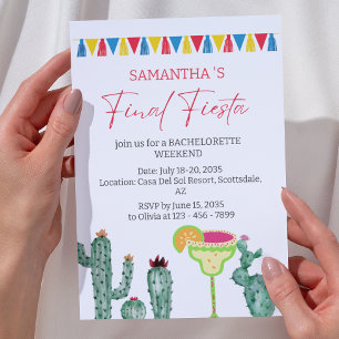 Invitación Itinerario de fin de semana de despedida de solter
