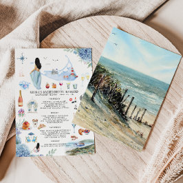 Invitación Itinerario de fin de semana de soltera | Nantucket