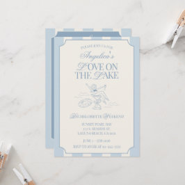 Invitación Itinerario de soltera de Love on the Lake Bachelor