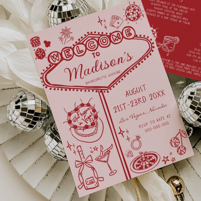 Invitación Itinerario del fin de semana de Bachelorette de La (Subido por el creador)