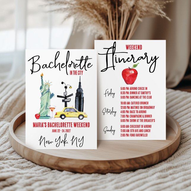 Invitación Itinerario del fin de semana de la fiesta de la ba (Subido por el creador)