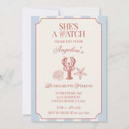 Invitación Itinerario del fin de semana de la soltera She's A