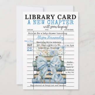 Invitación It's a BOY! A New Chapter Begins Invitation