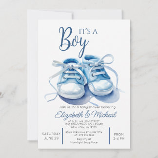 Invitación Its A Boys Theme Baby Shower Invitation