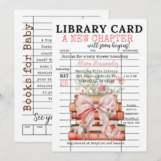 Invitación It's a Girl! A New Chapter Baby Shower