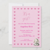 It's a Girl Baby Shower Invitation