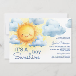 Invitación It's a Sunshine Boy Baby Shower