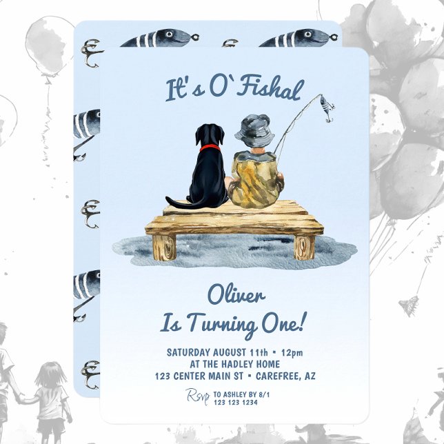 Invitación It's O'fishal Fishing Boy Birthday (Subido por el creador)
