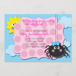 Invitación Itsy Bitsy Spider Invite