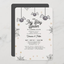 Itsy Bitsy Spider Neutral Halloween Baby Shower