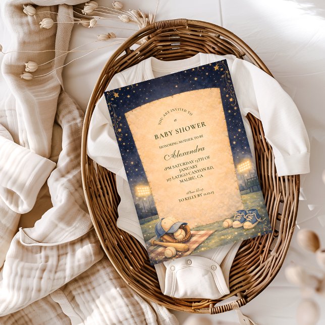 Invitación ittle Slugger Baseball Baby Shower (Subido por el creador)