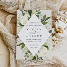 Ivory Bloom | Boda de marco floral geométrico