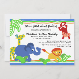 Invitación J es para Jungle Baby Shower
