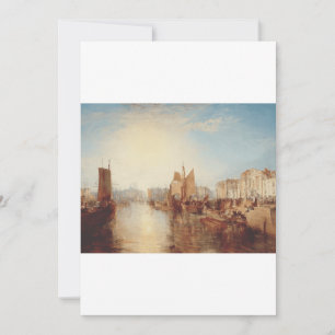 Invitación J.M.W. Turner: Puerto de Dieppe Arte Romántico Ref