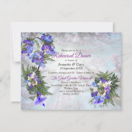 Invitación Jacaranda Blooms & Lily Bouquet