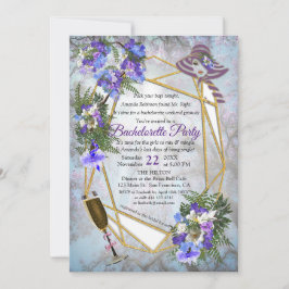 Invitación Jacaranda Blossom Bachelorette Party