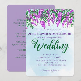 Invitación Jacaranda Sky Blue Boda