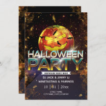 Jack-O-Lantern Disco Ball Partido Halloween Adulto