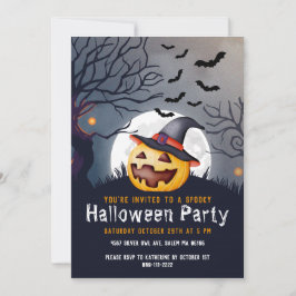 Invitación Jack O'Lantern Fiesta de Halloween para los niños 
