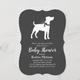 Invitación Jack Russell Terrier Dog Baby Shower