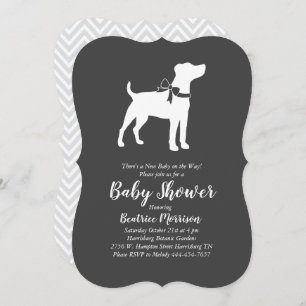 Invitación Jack Russell Terrier Dog Baby Shower