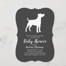 Invitación Jack Russell Terrier Dog Baby Shower