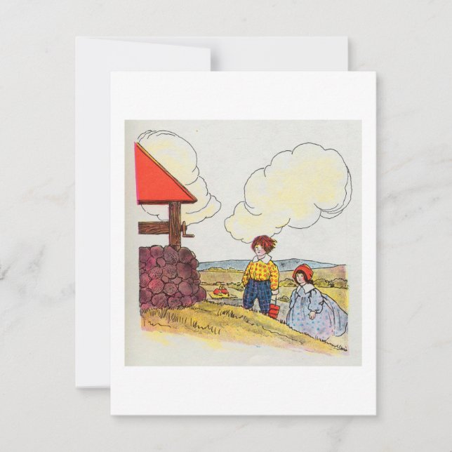 Invitación Jack y Jill subieron la colina (Anverso)