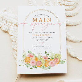 Invitación JADA Citrus Fruit Main Squeeze Bridal Shower