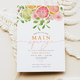 Invitación JADA Citrus Fruit Main Squeeze Bridal Shower